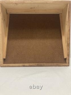 Vintage General Store Wood Countertop Display Case 11.5x12.5x6.75 Glass Top