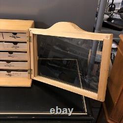 Vintage Griffon Store Display Case Countertop Wood