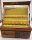 Vintage Hanson Jobbers Drill Bit Store Display Case With Key