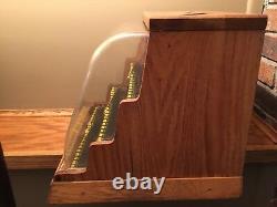 Vintage Hardware Store Display High Speed Drill Bit Wooden Display Case