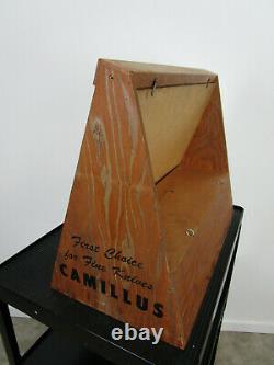 Vintage Hardware store Camillus Knife counter top display case Sign Advertising