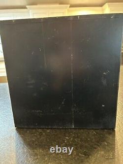 Vintage Imperial Brass Fittings Metal Display Case Storage Cabinet 5 Drawers