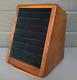 Vintage Jewelry Store Ring Display Case Wood Green Velvet Mcm Jeweler Tabletop