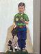 Vintage John Deere Boy Dog Toy Tractor Store Display Case Allis Chalmers Oliver