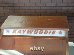 Vintage KAYWOODIE Pipe Tobacco Store Advertising Display Counter Top Case RARE