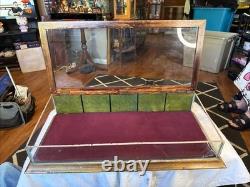 Vintage Kwiksale Store Display Case, Wood & Glass, 25 X 11.5 & 4.5-5.25 Tall
