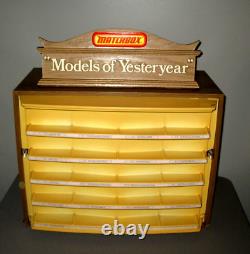 Vintage Matchbox- Models Of Yesteryear-1970's Toy Store Display Case-ad Sign-24