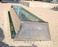 Vintage Mid Century Chrome Glass Countertop Jewelry Watch Store Display Case