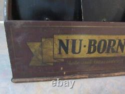 Vintage Nu Born Tailoring Metal Store Display Case Cabinet Tailor