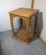 Vintage Oak & Acrylic Store Countertop Showcase Doll Model Display Case & Lid E7