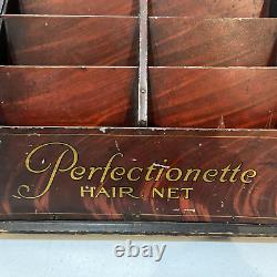 Vintage PERFECTIONETTE HAIR NET Store Beauty Salon Counter Display Case