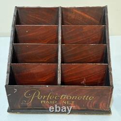 Vintage PERFECTIONETTE HAIR NET Store Beauty Salon Counter Display Case