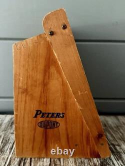 Vintage Peters High-Velocity 22's Ammo Store Display Case Wood withGlass Window