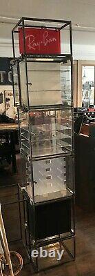 Vintage Retro Ray Ban Sunglass Display Case Huge Ad Store Unit