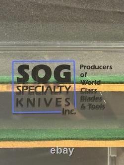 Vintage SOG Specialty Knives Advertising Knife Store Display Case with Lock & Key