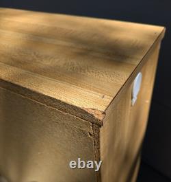 Vintage Slant Front Store Showcase Display Case Rolling Cabinet Acrylic Door