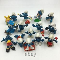 Vintage Smurf Store Display Case-Collector's Center with85 PEYO Smurfs FREE SHIP