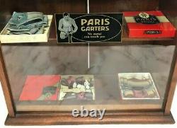 Vintage Store Countertop Display Case Paris Carters With Product Contents