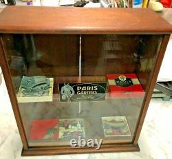 Vintage Store Countertop Display Case Paris Carters With Product Contents