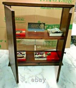 Vintage Store Countertop Display Case Paris Carters With Product Contents