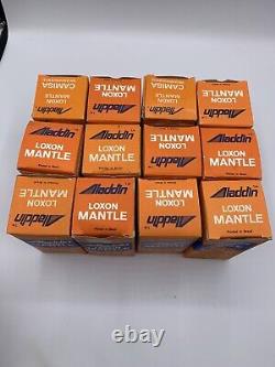 Vintage Store Display Box Of 12 Kerosene Lamp Aladdin Loxon Mantles