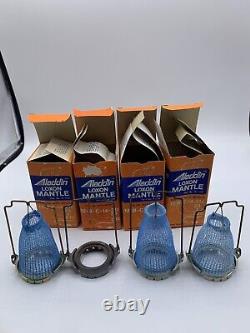 Vintage Store Display Box Of 12 Kerosene Lamp Aladdin Loxon Mantles
