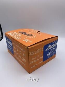 Vintage Store Display Box Of 12 Kerosene Lamp Aladdin Loxon Mantles