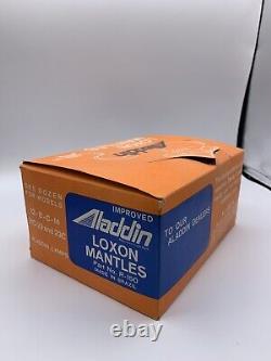 Vintage Store Display Box Of 12 Kerosene Lamp Aladdin Loxon Mantles