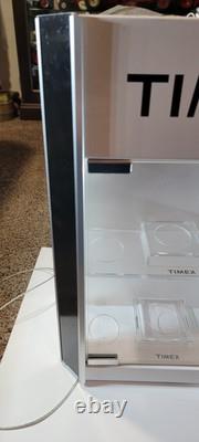 Vintage Timex Watch Counter Top Rotating Spinning Store Display Case Lockable