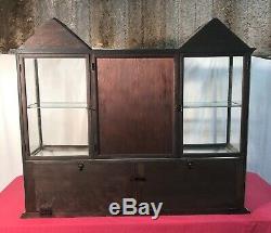 Vintage Twin Tower General / Country Store Showcase / Display Case