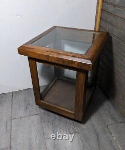 Vintage Wood & Glass Store Counter Display Case/Box Showcase Cabinet Vitrine