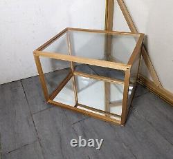 Vintage Wood Store Display Cabinet Box Case Countertop Showcase E62