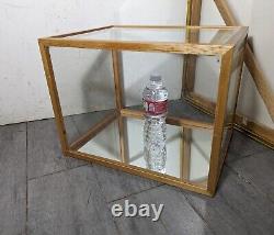 Vintage Wood Store Display Cabinet Box Case Countertop Showcase E62