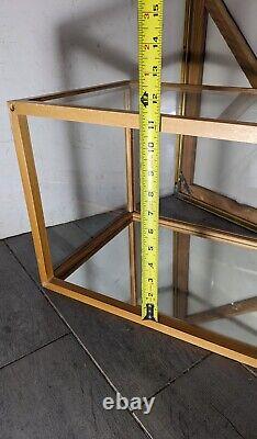 Vintage Wood Store Display Cabinet Box Case Countertop Showcase E62