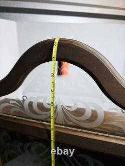 Vintage Wooden Pipe Display Storage Cabinet Case Tobacco Storage