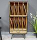 Vinyl Record Storage Tall Industrial Retro Style Cabinet Display Case Stand New