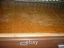Vtg 15 Drawer Factory Engineering Cabinet 128 Mercantile Store Counter