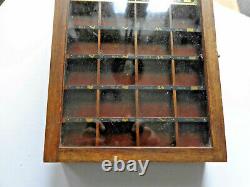 Vtg Esterbrook Drawlet Pens Display Case, Country Store Countertop Item