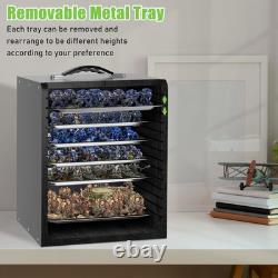 WELIDAY Miniature Storage Case for Collectibles Miniatures, Wooden Display Cases