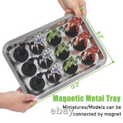 WELIDAY Miniature Storage Case for Collectibles Miniatures, Wooden Display Cases