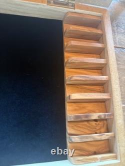 WÜSTHOF Wooden Knife Storage Display Case Glass Top