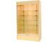 Wall Maple Display Show Case Retail Store Fixture Withlights Knocked Down #wc4m-sc
