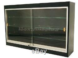 Wall Style Black Showcase Display Case Store Fixture Knocked Down #WC439B-SC