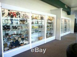 Wall White Display Show Case Retail Store Fixture with Lights Knocked down WC4WX