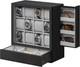 Watch Display Case 12 Slot Vertical Luxury Wood & Velvet Organizer Storage Box
