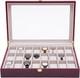 Watch Display Case, 32-slot Watch Box Wooden Jewelry Storage Organizer Box