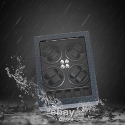Watches Display Storage Case Automatic Rotation Watch Winder Box+LED Light