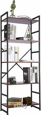 Wooden Bookcase 5 Tier Storage Bookshelf Shelf Display Shelving Rack Furniture %