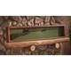 Wooden Gun Sword Display Case Hanging Wall Mount Storage Rack Glass Lid