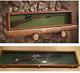 Wooden Gun Sword Display Case Hardwood Wall Mount Storage Rifle Rack Glass Lid